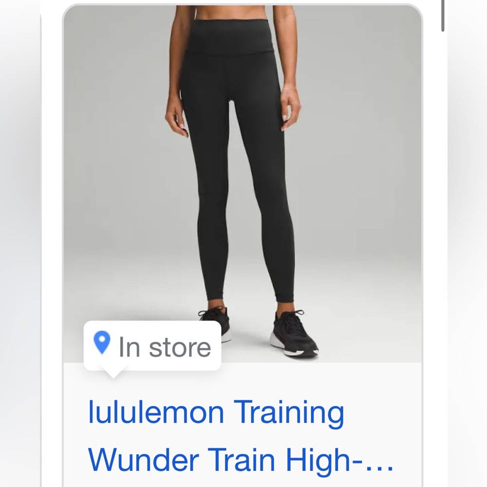 NWOT lululemon wunder under pants size 6